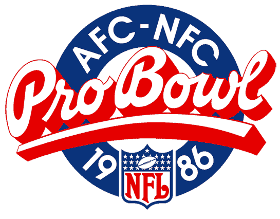 Pro Bowl 1986 Primary Logo iron on transfers for T-shirts